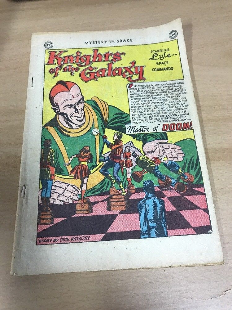 RARE GOLDEN AGE MYSTERY IN SPACE #4 COVERLESS But COMPLETE SOME TEARS