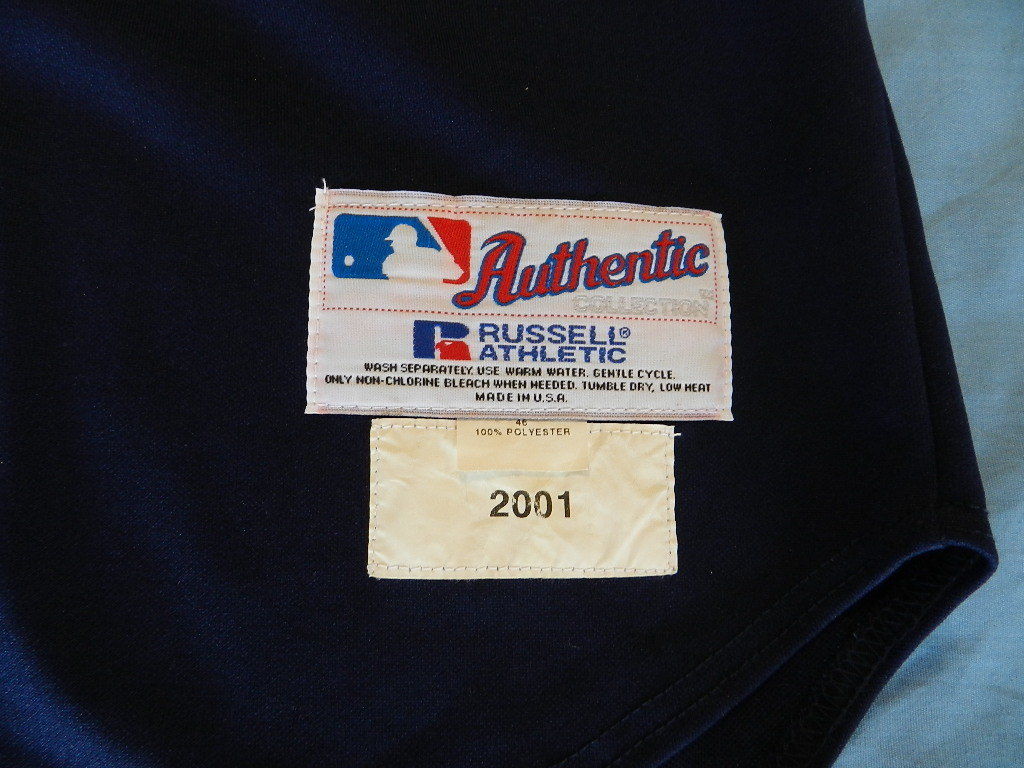 Matt Sinatro 2001 Seattle Mariners game used jersey with All Star Game patch