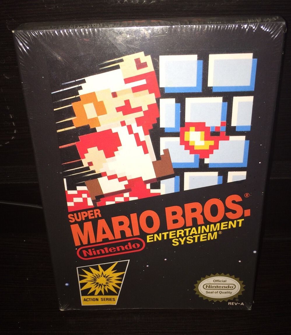 Super Mario Bros. NES Factory Sealed - Oval Seal Great Collector Item Rev-A 1989