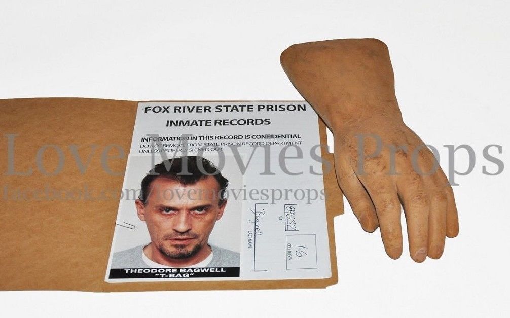 PRISON BREAK Screen Used Prop Prosthetic Hand T-bag Theodore Robert Knepper