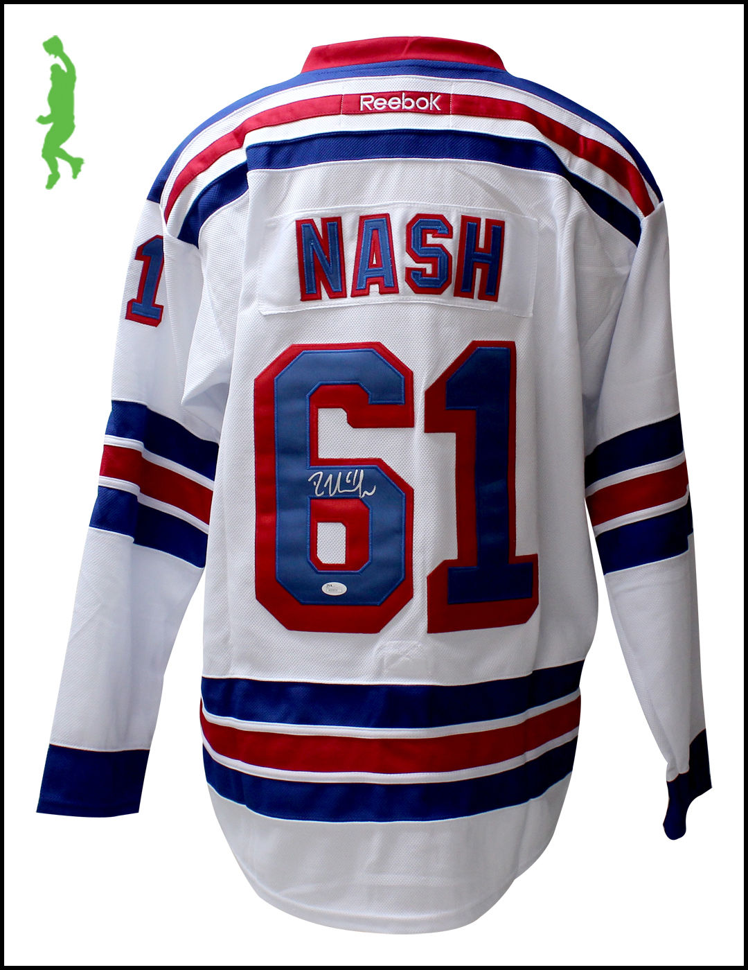 RICK NASH AUTOGRAPHED SIGNED NEW YORK RANGERS HOCKEY JERSEY NHL JSA COA