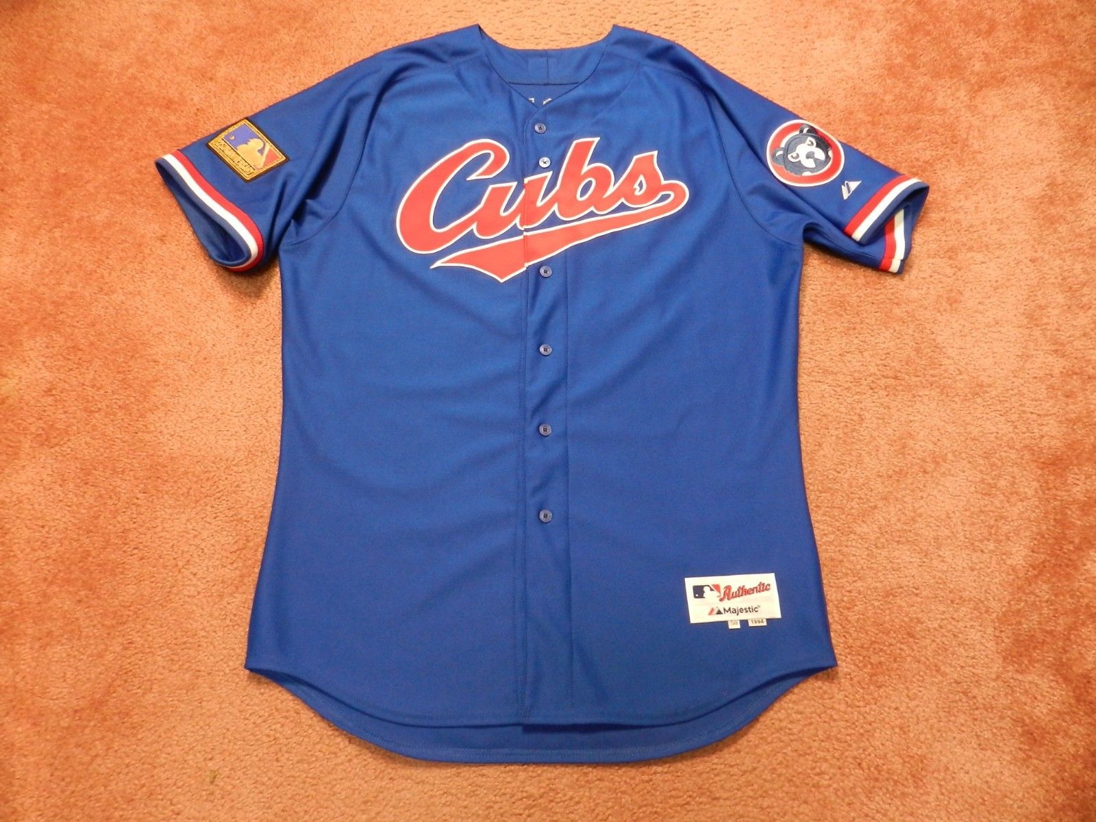 Felix Doubront 2014 Chicago Cubs 1994 TBTC style non game used jersey