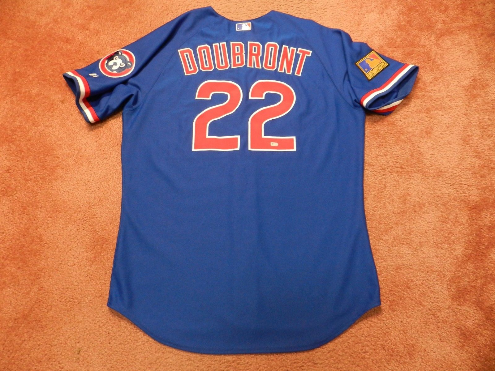 Felix Doubront 2014 Chicago Cubs 1994 TBTC style non game used jersey