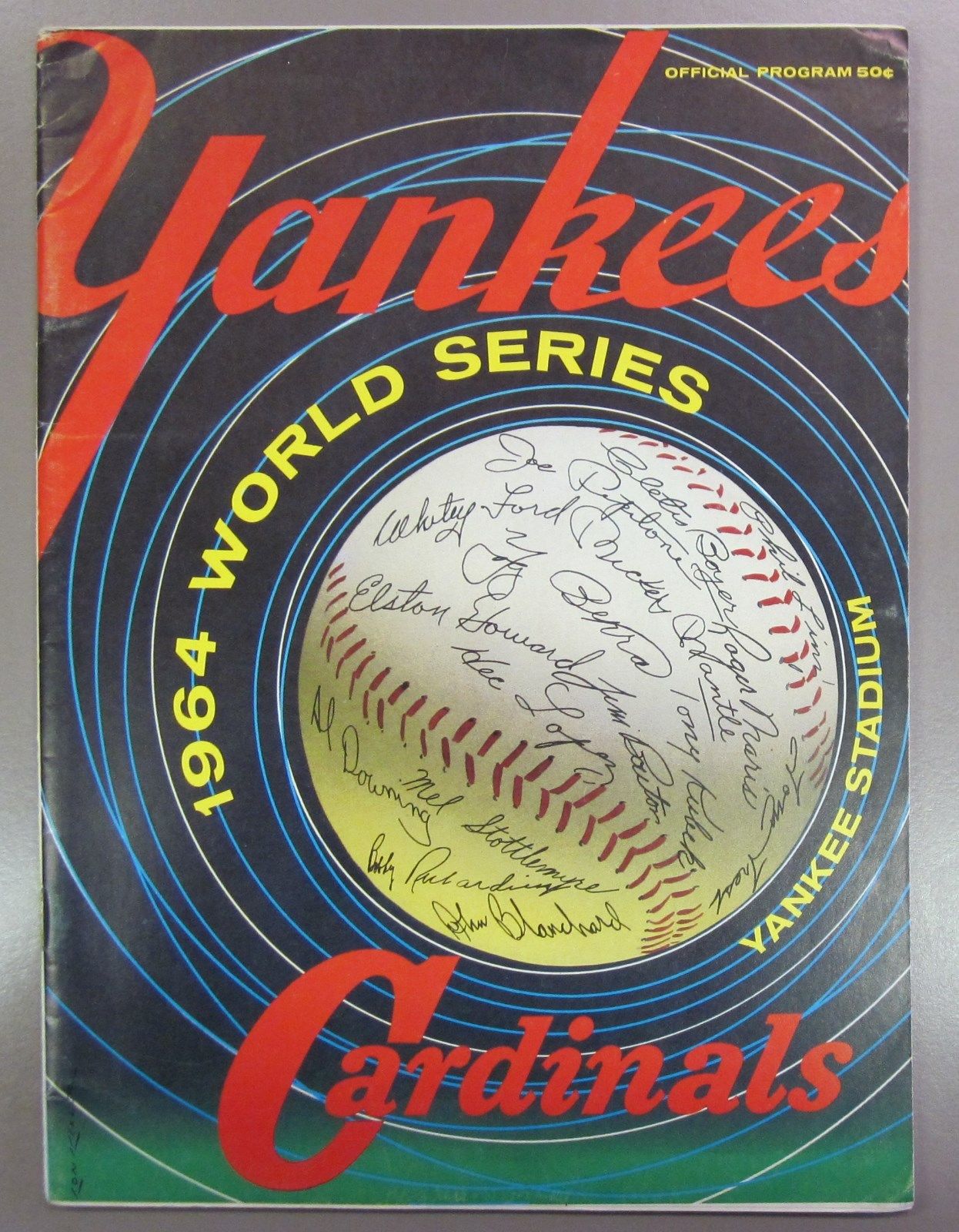 1964 World Series Program  New York Yankees vs St. Louis Cardinals