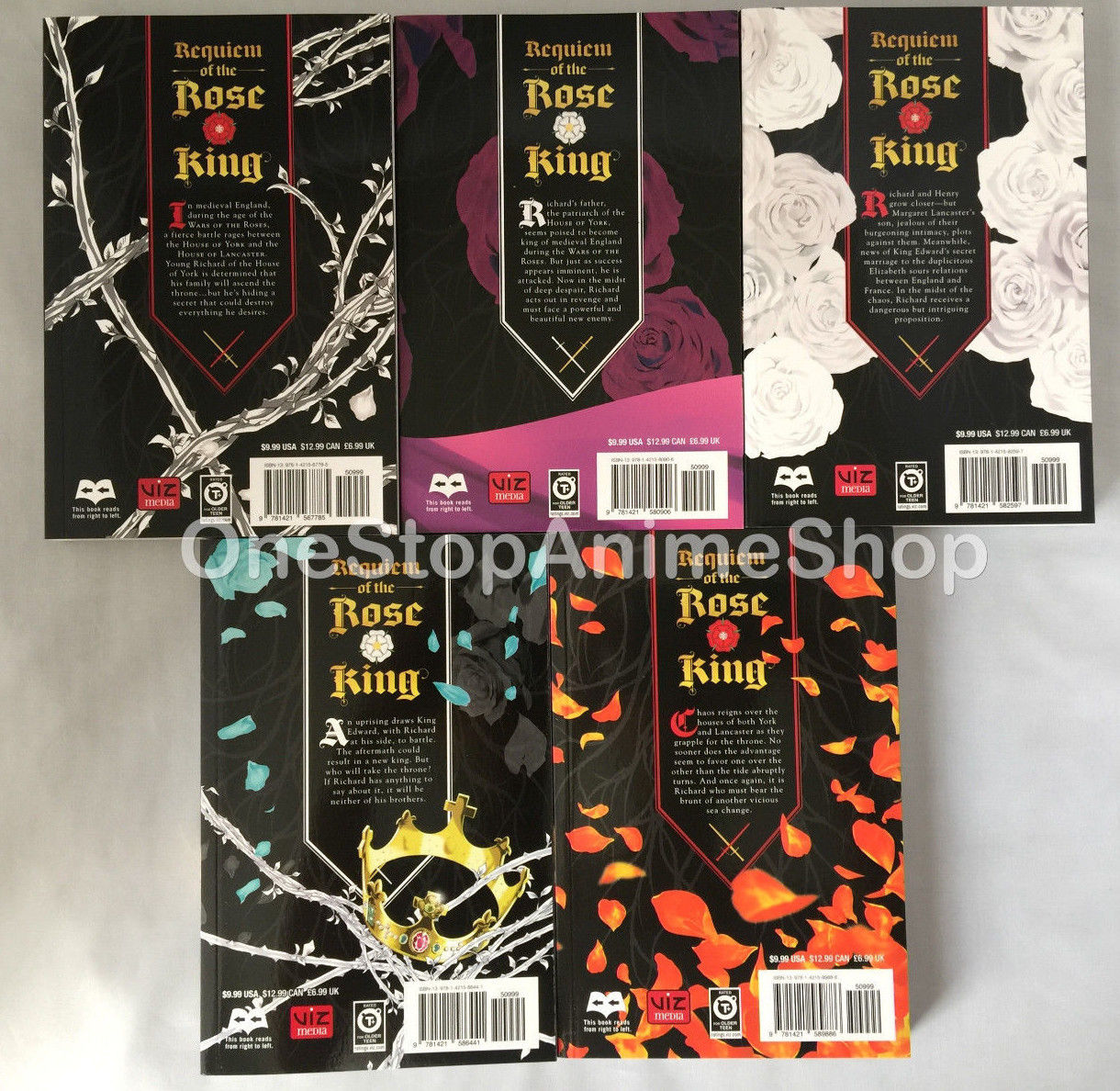 Requiem of the Rose King (Vol. 1 - 6)  English Manga Graphic Novels NEW sealed