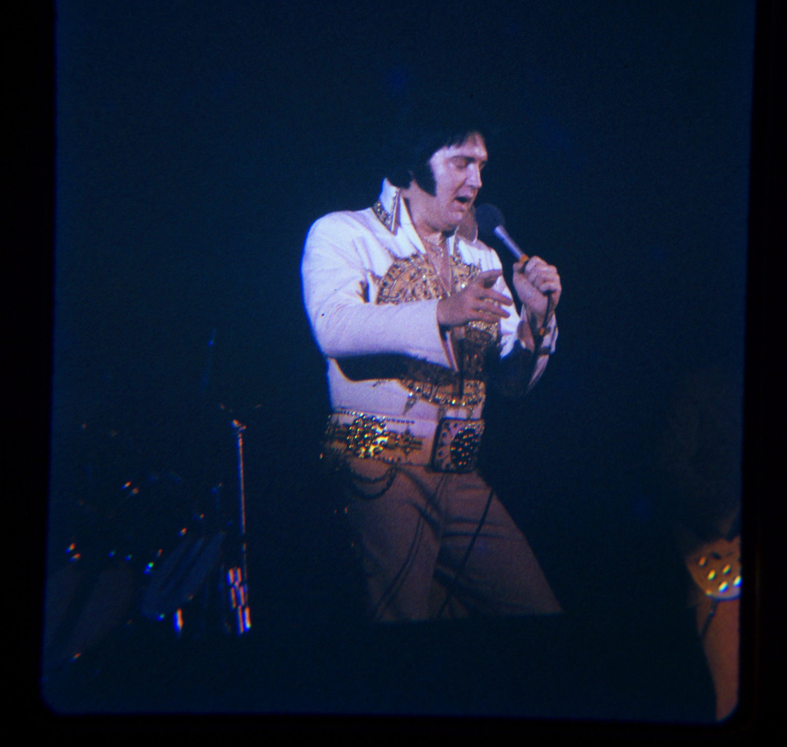 Vintage Elvis Presley Concert Kodak Original Color Slide Negative Film .. #2