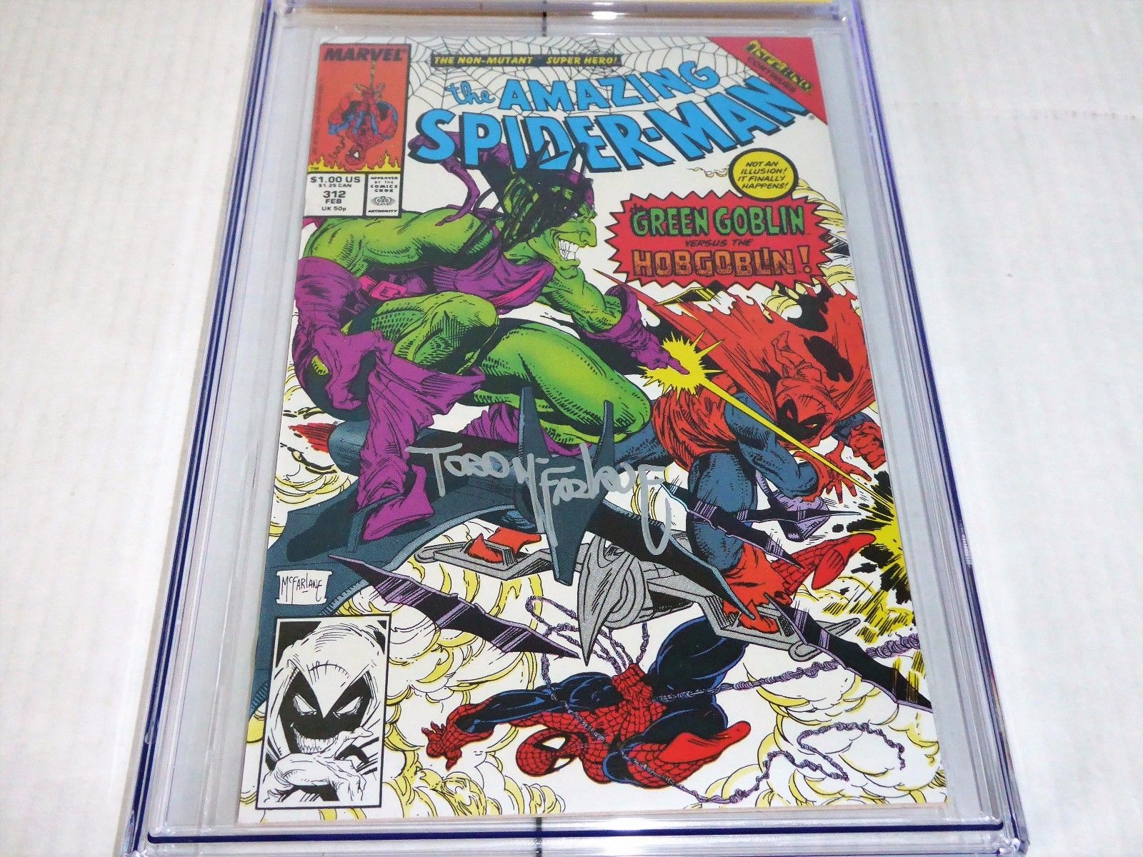 Amazing Spider-Man #312 Dual Signature CGC SS 9.8 TODD MCFARLANE & STAN LEE Book