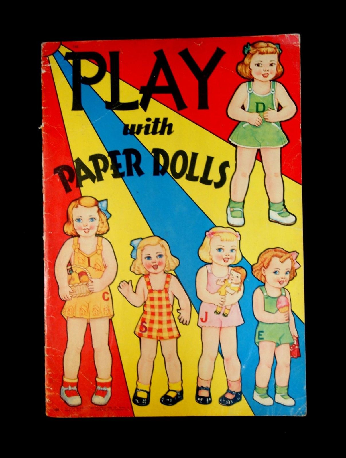 Un-Cut Paper Doll Book Play with Paper Dolls - 1941