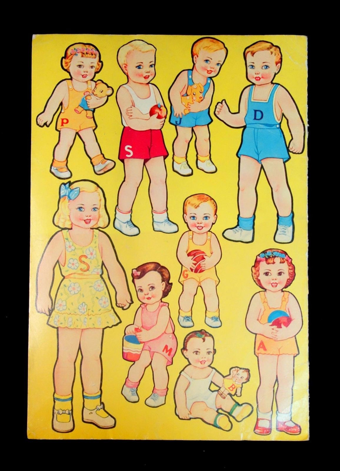 Un-Cut Paper Doll Book Play with Paper Dolls - 1941