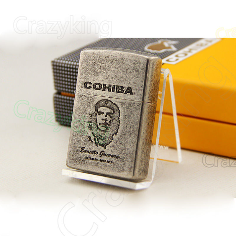 COHIBA Retro Style Guevara 2 TORCH JET FLAME CIGAR CIGARETTE Pipe LIGHTER Gift