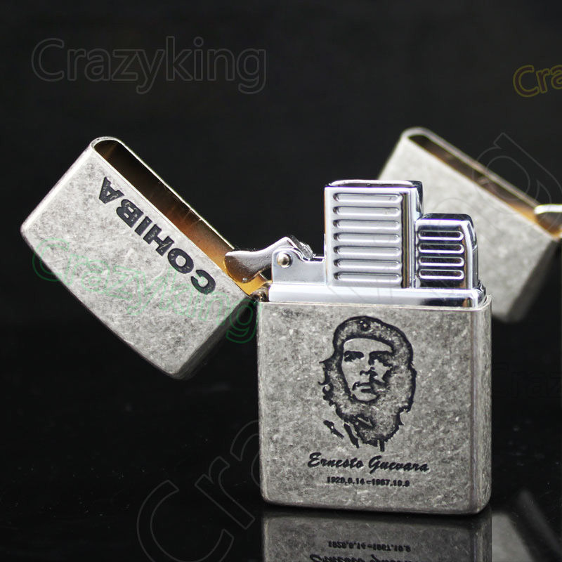 COHIBA Retro Style Guevara 2 TORCH JET FLAME CIGAR CIGARETTE Pipe LIGHTER Gift