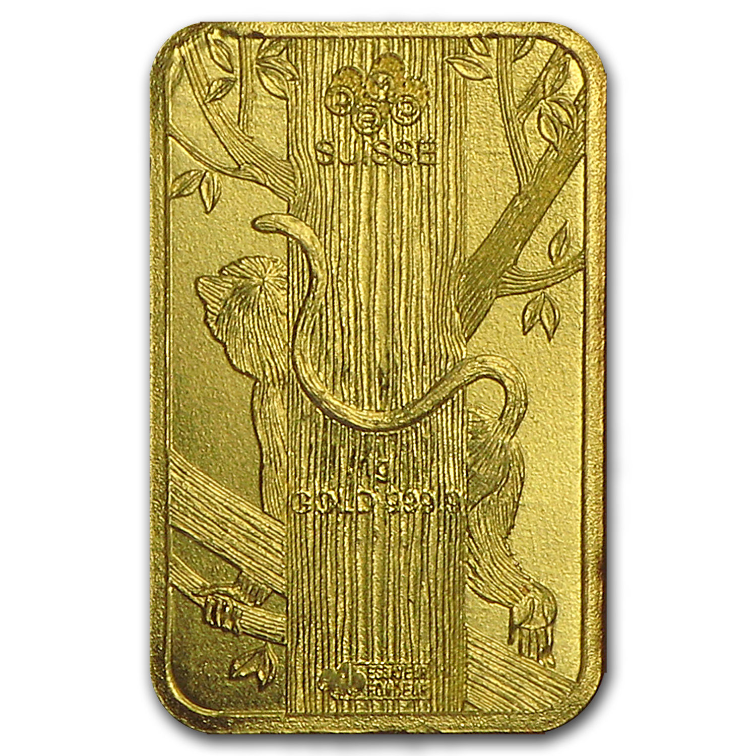 8x1 gram Gold Bar PAMP Suisse Lunar Monkey Multigram+8 (In Assay) - SKU #96833