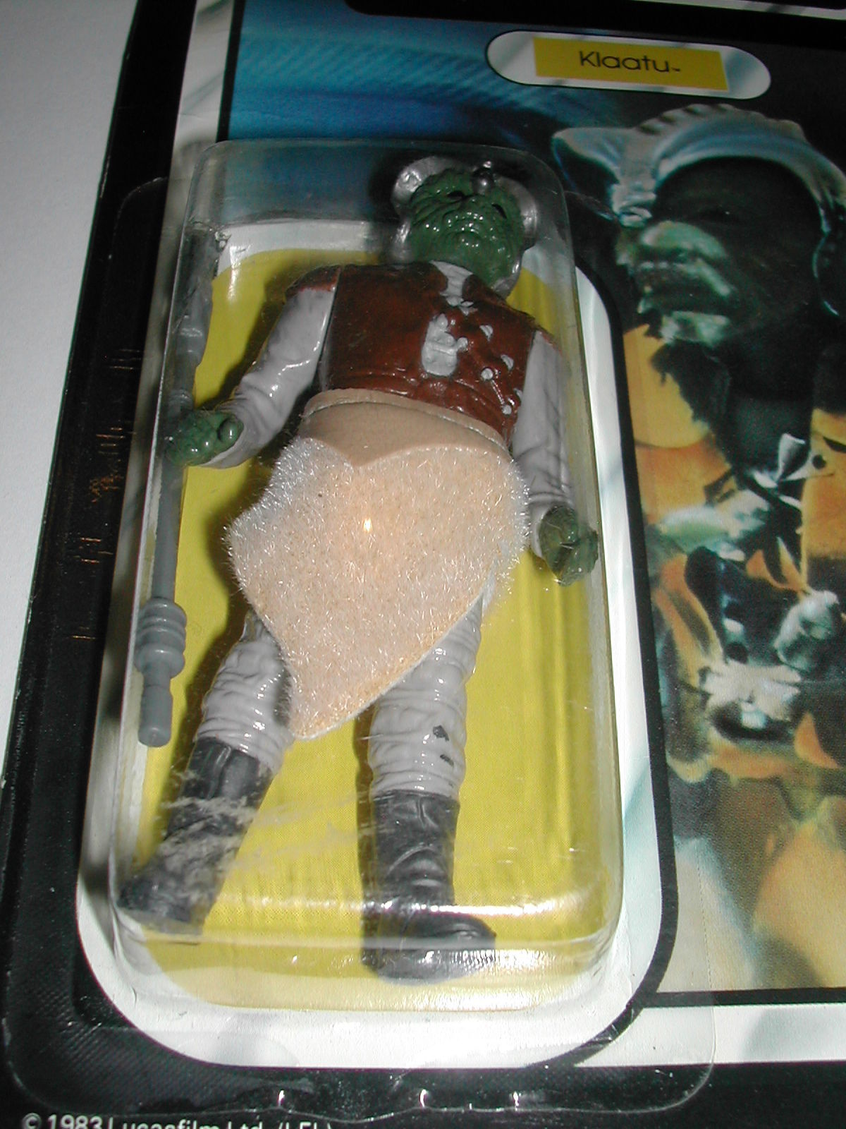 STAR WARS KLAATU RETURN OF THE JEDI ACTION FIGURE CARDED PALITOY 1983