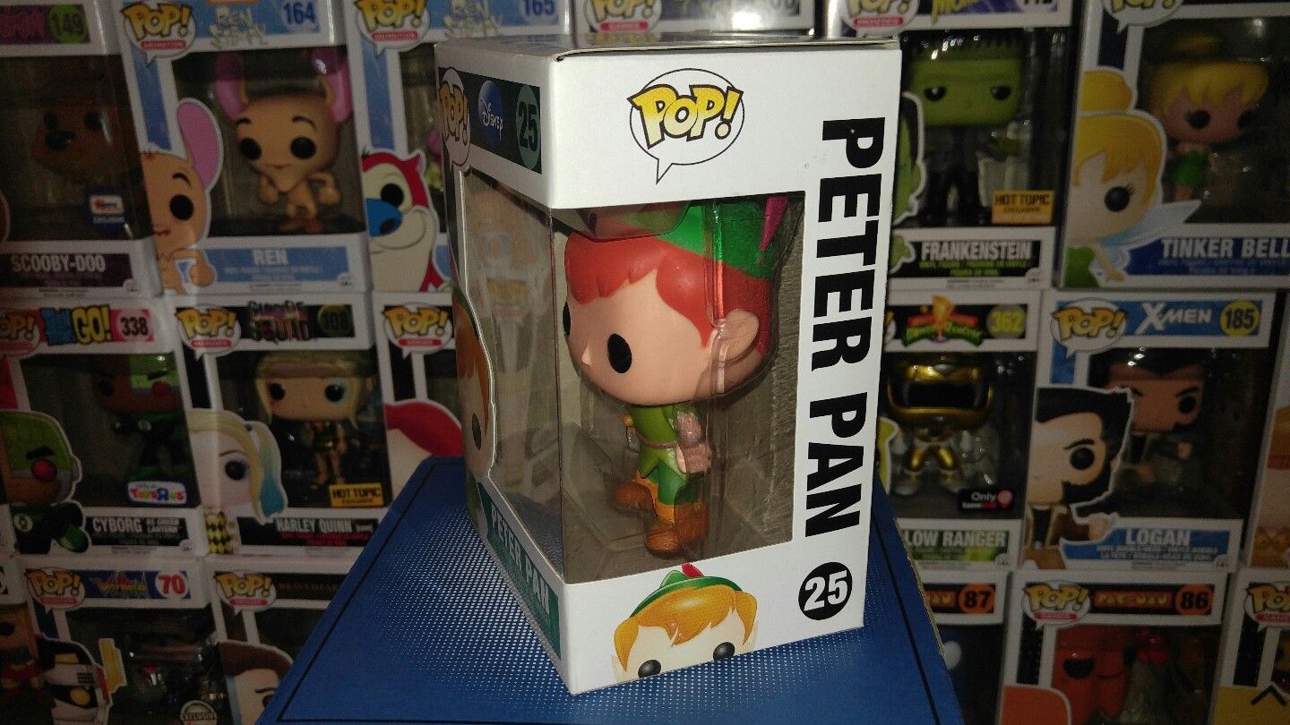 Funko Pop Disney PETER PAN Vinyl Figure 25 RARE RETIRED VAULTED