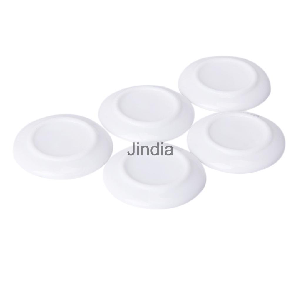 1/12 5pcs Miniature White Porcelain Dish Plate FOR Dolls House Decor