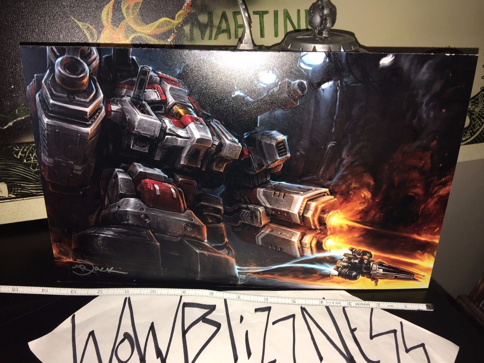 *ARTIST SIGNED* STARCRAFT II 2 KEY ART - MR JACK PRINT: THOR & VULTURE - 1 of 70