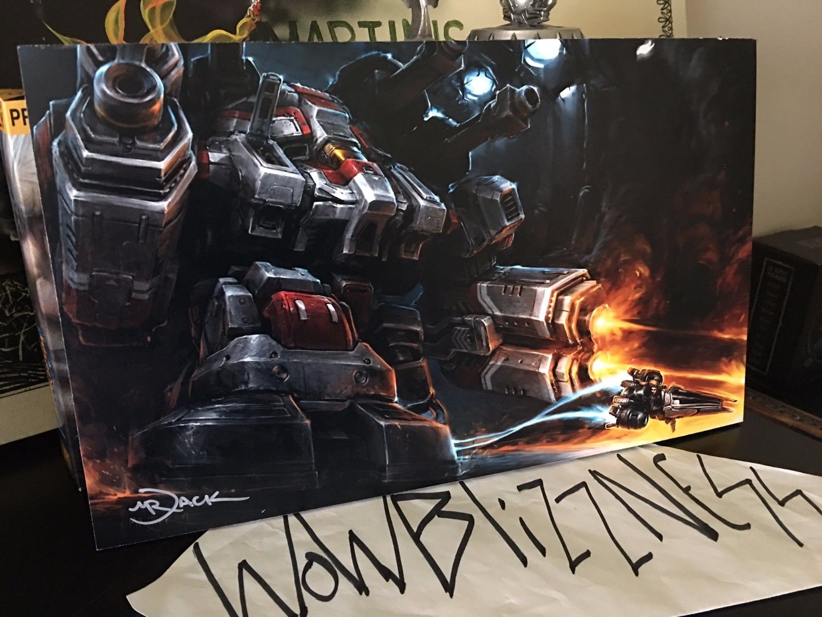 *ARTIST SIGNED* STARCRAFT II 2 KEY ART - MR JACK PRINT: THOR & VULTURE - 1 of 70