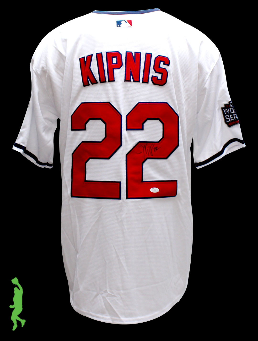 JASON KIPNIS AUTOGRAPHED SIGNED CLEVELAND INDIANS BASEBALL JERSEY JSA COA