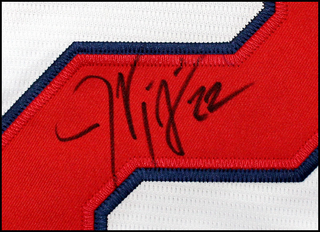 JASON KIPNIS AUTOGRAPHED SIGNED CLEVELAND INDIANS BASEBALL JERSEY JSA COA