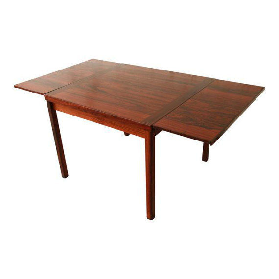 Danish Modern Rosewood Extension Dining Table