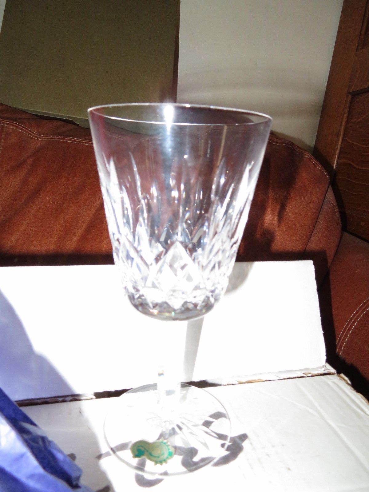 WATERFORD CRYSTAL LISMORE VINTAGE SET (6) WATER GOBLETS 6 5/8 in. NEW IN BOX