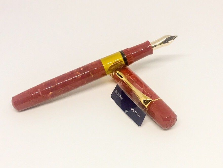 Pelikan M101N Bright Red Fountain Pen (F) Gift Set