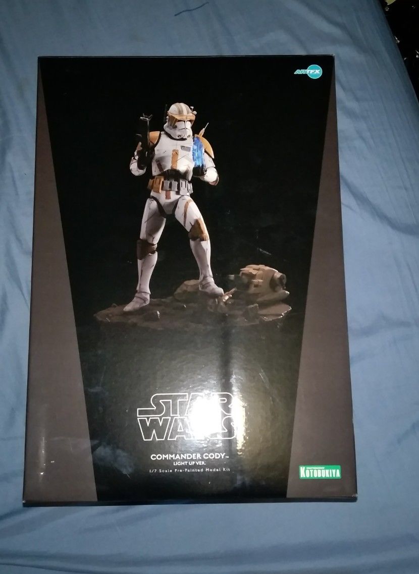 artfx full size light up star wars commander cody 1/7 scale statue clone wars