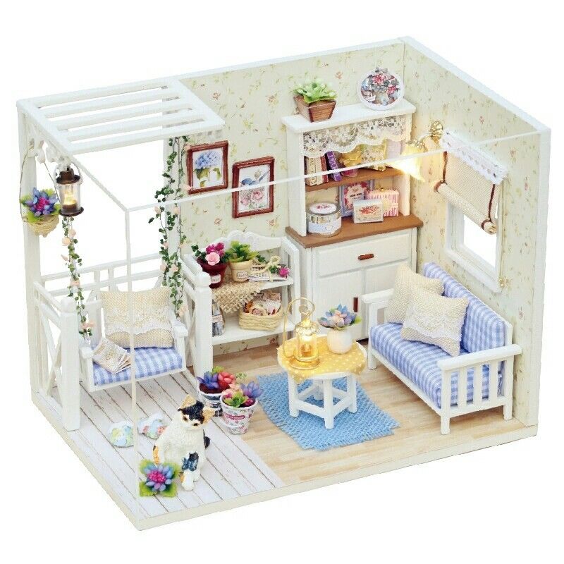 Doll House DIY Room With Furniture 1:24 scale