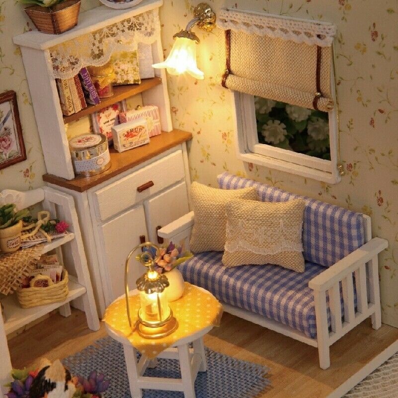 Doll House DIY Room With Furniture 1:24 scale