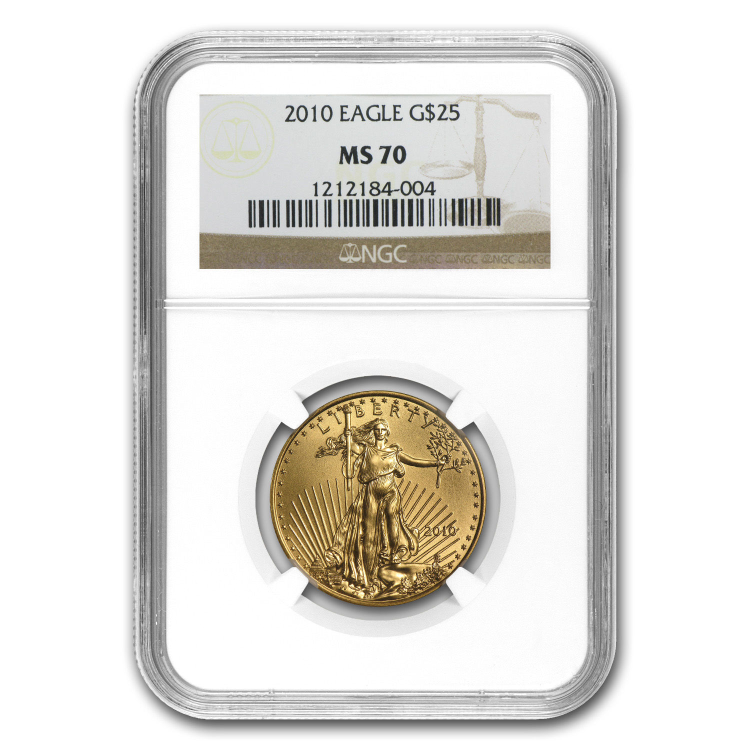 1/2 oz Gold American Eagle MS-70 NGC (Random Year) - SKU #83494