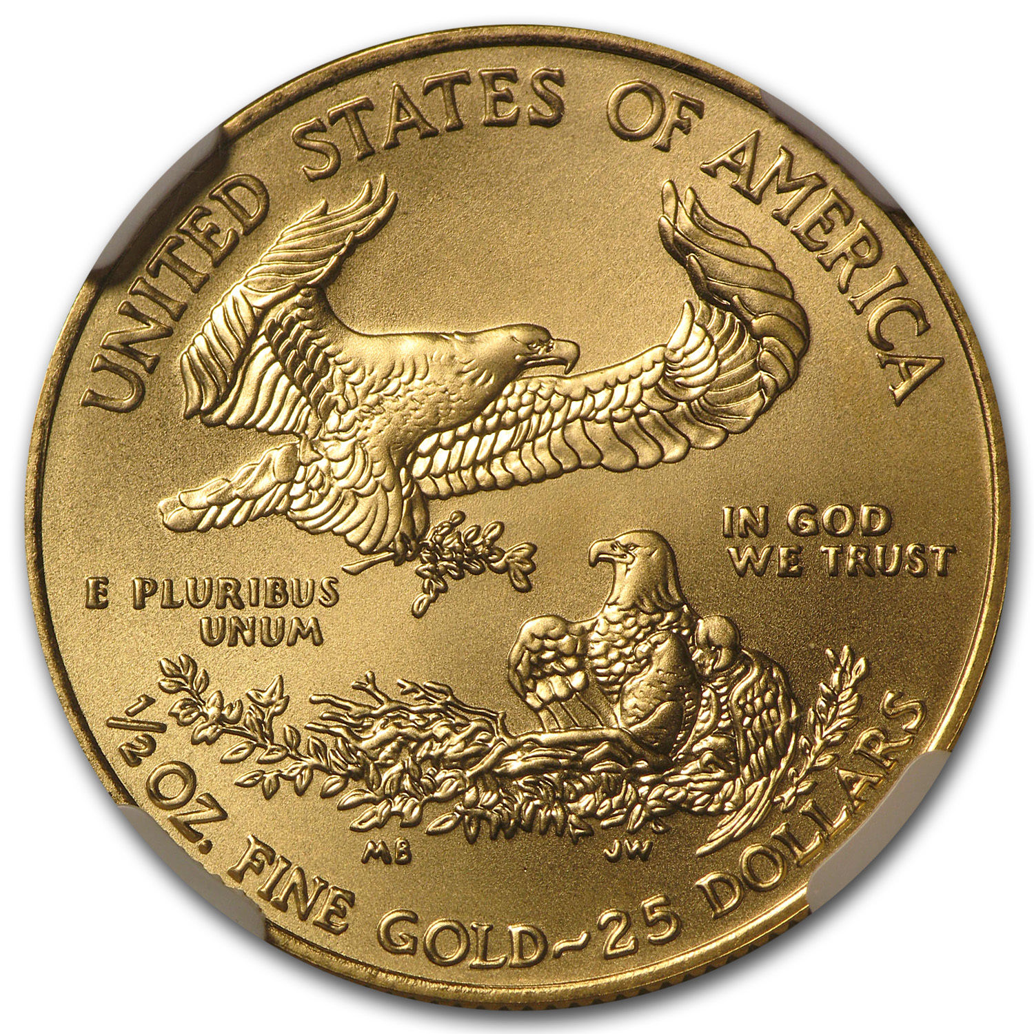 1/2 oz Gold American Eagle MS-70 NGC (Random Year) - SKU #83494