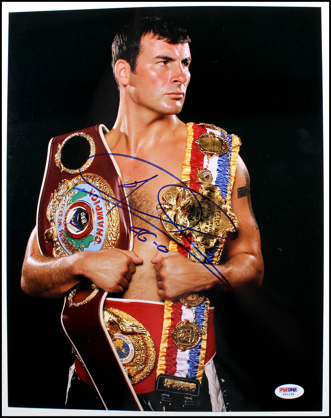 JOE CALZAGHE AUTOGRAPHED SIGNED 11X14 PHOTO PICTURE BOXING WBO PSA/DNA COA