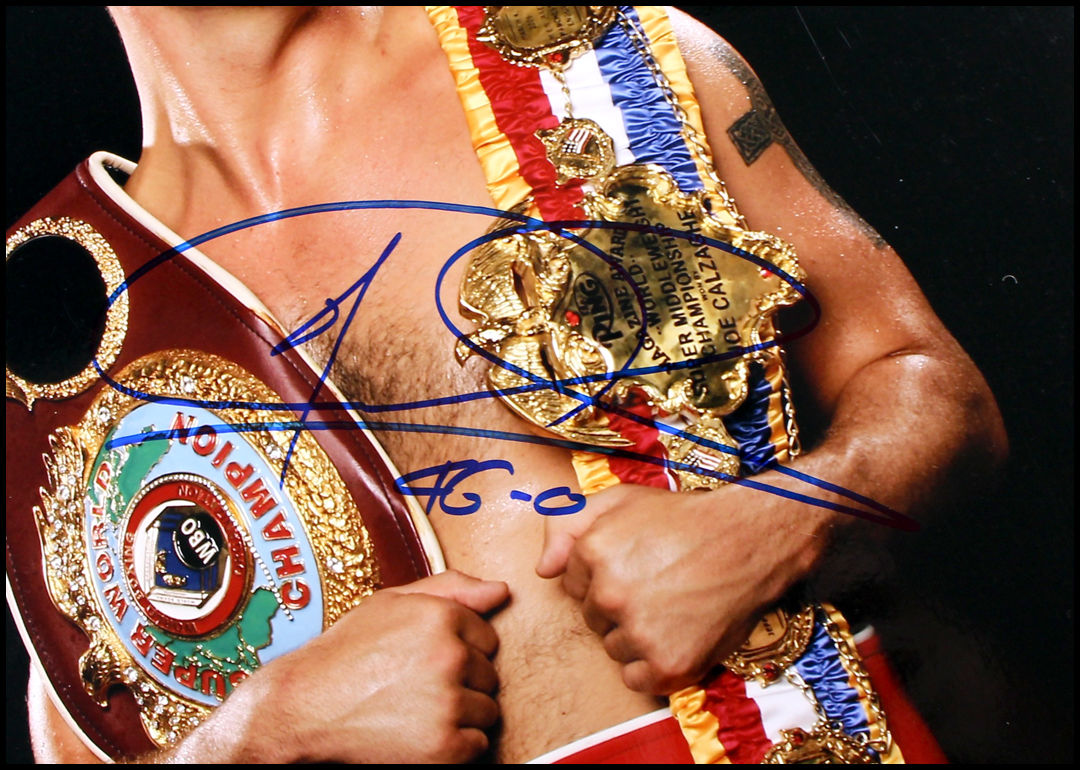 JOE CALZAGHE AUTOGRAPHED SIGNED 11X14 PHOTO PICTURE BOXING WBO PSA/DNA COA