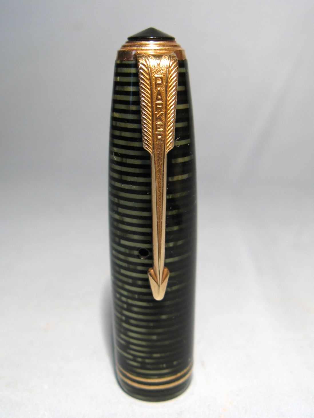 Vintage 1940’s PARKER VACUMATIC Emerald Pearl Fountain Pen Lock Button