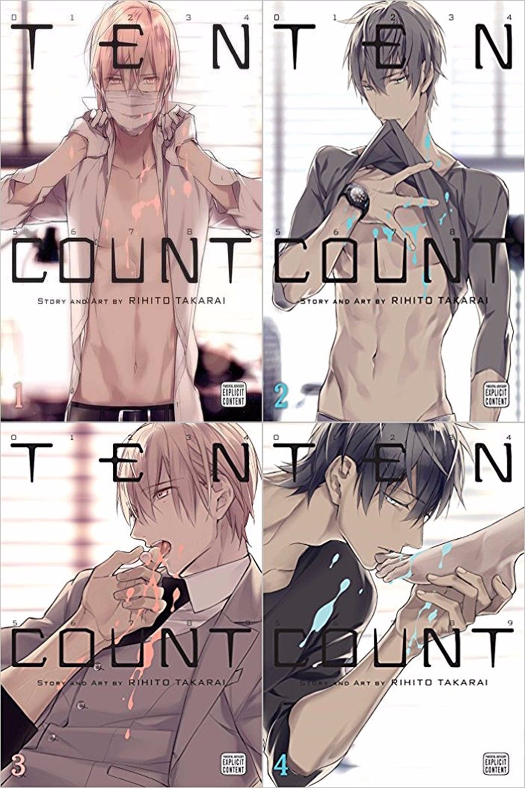 *NEW*  Ten Count set complete vol 1 - 5 YAOI Manga English BL Boy Love