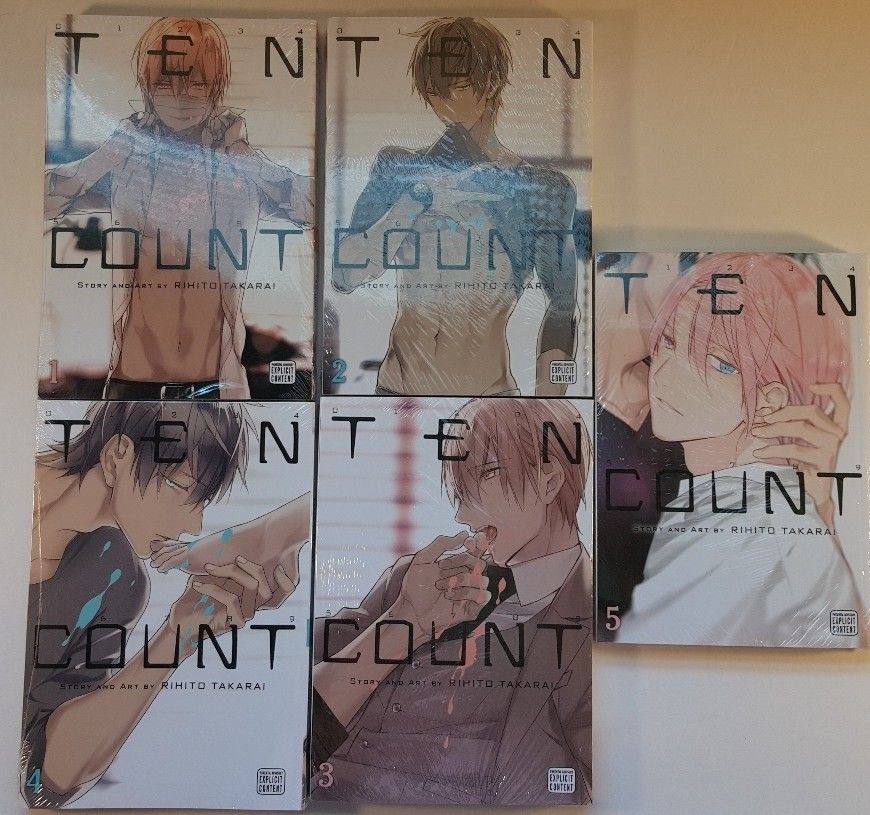 *NEW*  Ten Count set complete vol 1 - 5 YAOI Manga English BL Boy Love