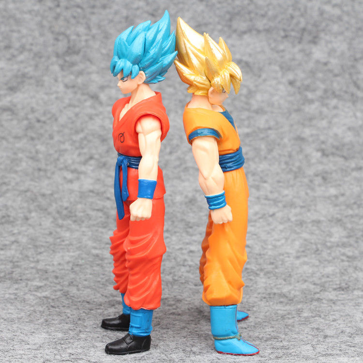 2Pcs 16CM 6inch TOYS Dragon Ball Z DBZ Super Saiyan GOKU Figure Kids Gift