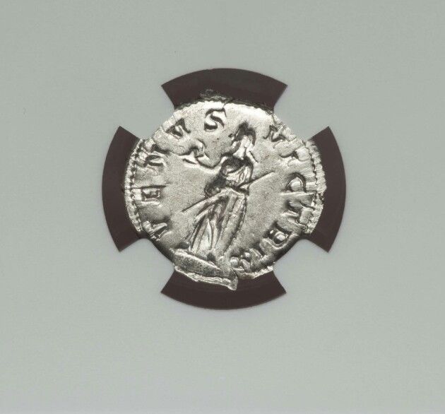 Roman Empire Gordian III Denarius NGC MS 5/4 Venus ancient silver coin