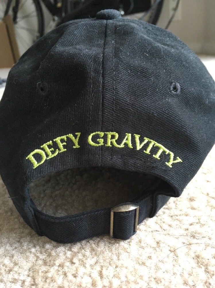 Wicked the Broadway Musical Defy Gravity Baseball Cap Hat Black Adjustable