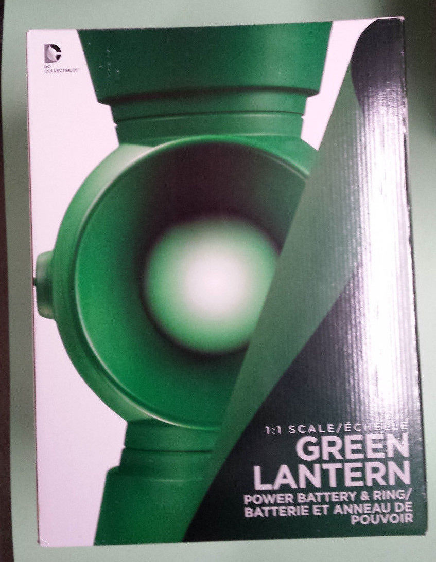 DC Collectibles Green Lantern 1:1 Scale Green Power Battery & Ring Sealed!