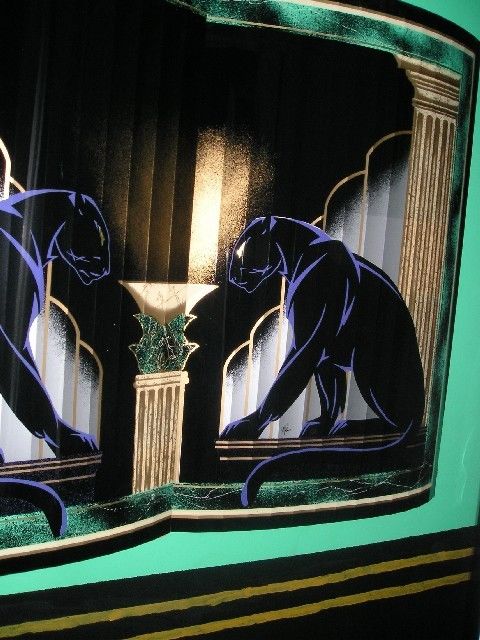 Vintage 1980s 3D Lucite Jon Gilmore Black Panther Wall Art ~ 43x27