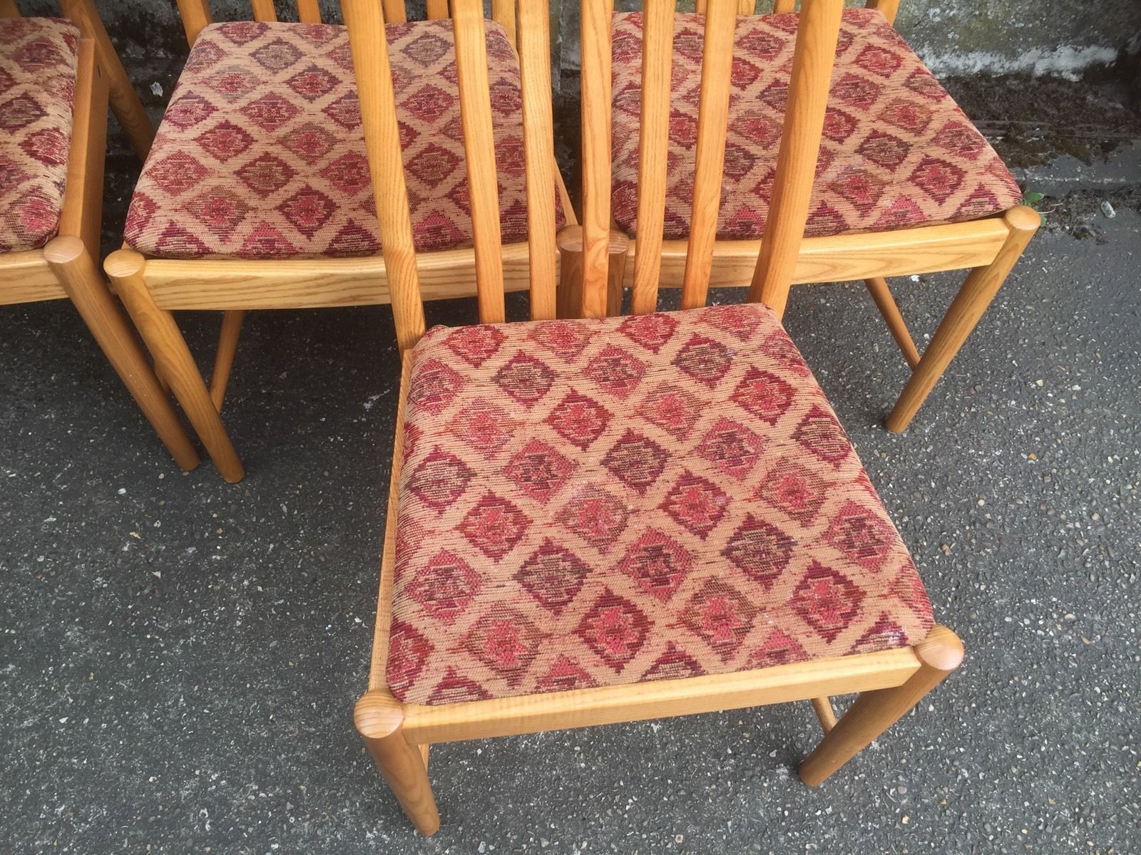 SUPERB SET OF 8 MODERN ERCOL PENN DINING CHAIRS, CLEAN  CONDITION,