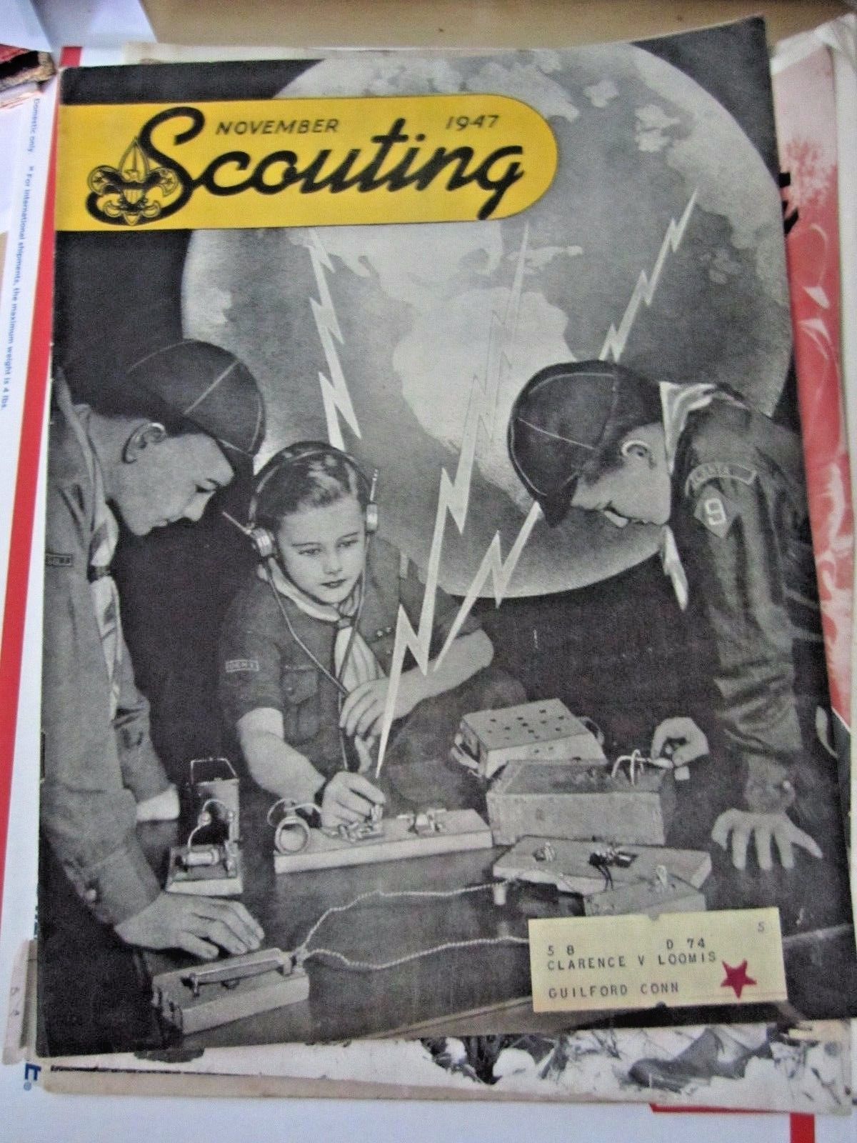 Lot of 7 original Vintage BSA SCOUTING Magazine  1930-1940's BOY SCOUTS AMERICA