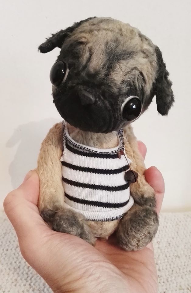 Sewing Pattern For 7,8 Inch Pug PDF or Paper Read Description Inside Listing