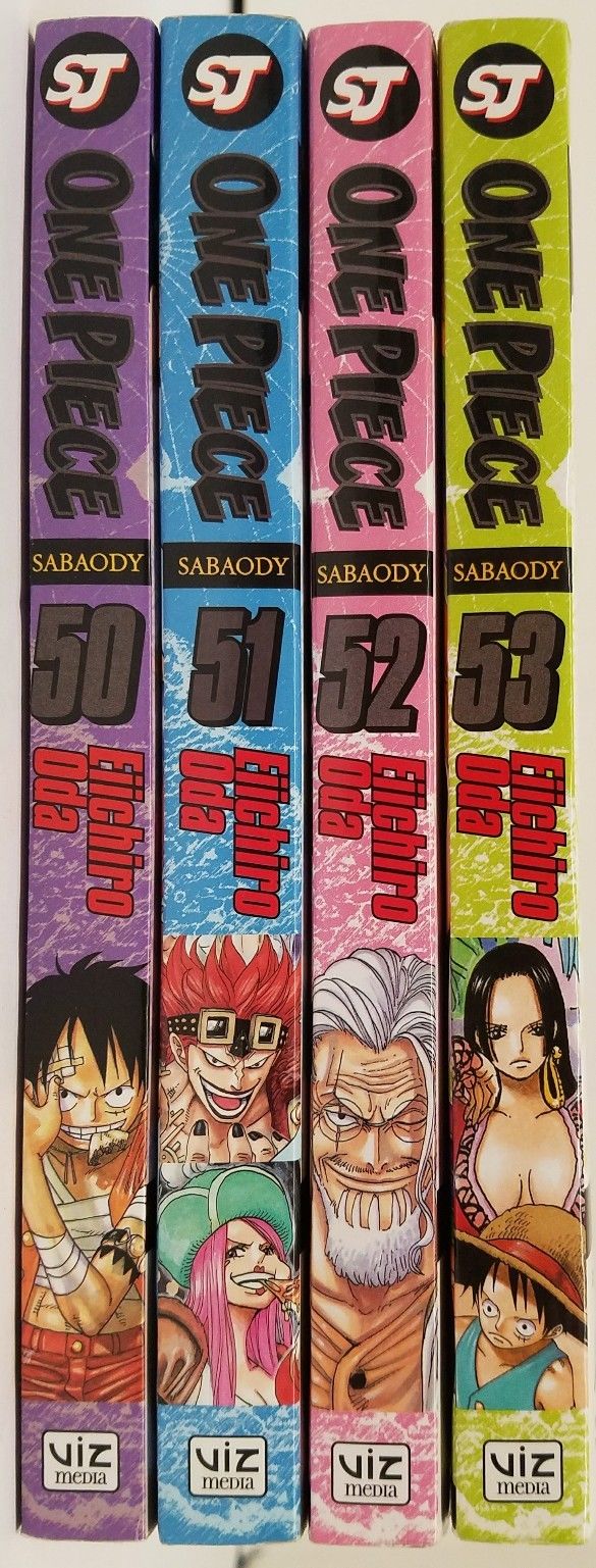 One Piece #50~51~52~53 Manga ENGLISH Shonen Jump Graphic Novel Eiichiro Oda Viz