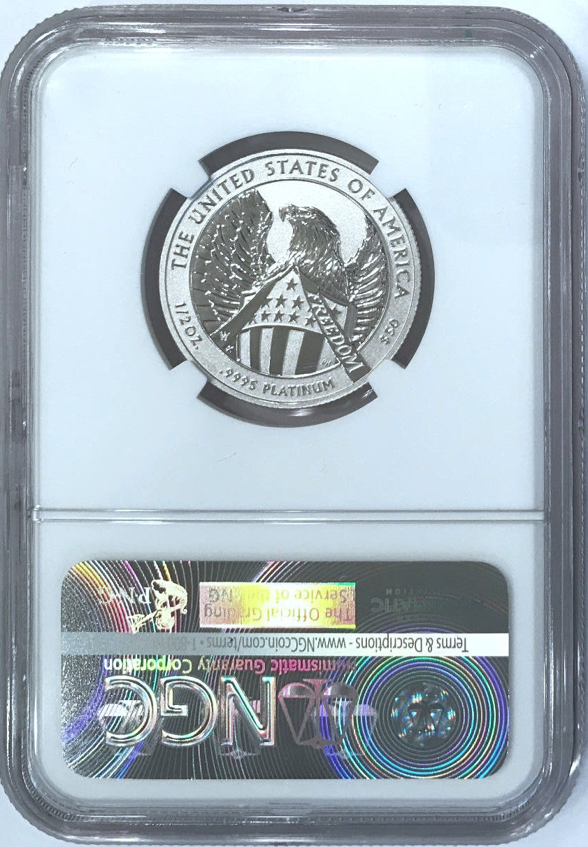 2007-W $50 Half-Ounce Platinum American Eagle NGC PF 70 Reverse Proof 10th Anniv