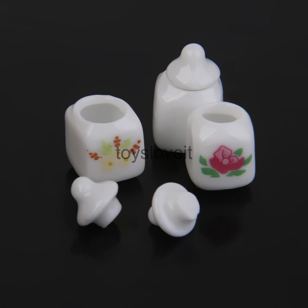 1:12 Dollhouse Miniature Kitchen Accessories Food Cakes Jar Furniture Home Decor