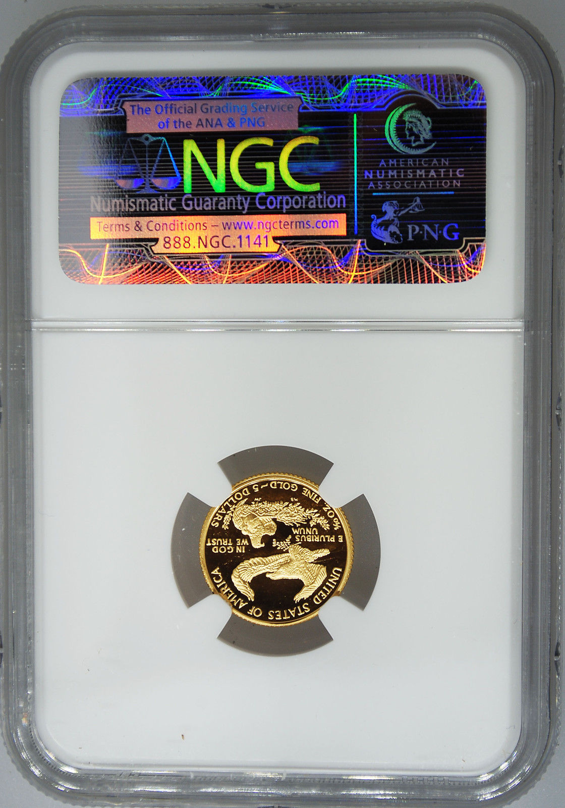 1993-P NGC PF70 UCAM $5 PROOF GOLD EAGLE 1/10 Ounce PR Ultra Cameo Philadelphia