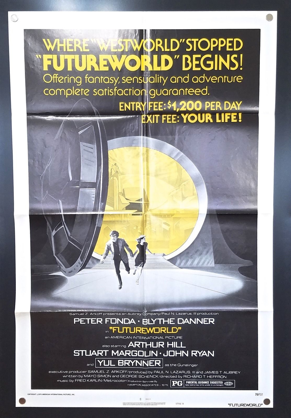 Futureworld (1976) – Original Style B One Sheet Movie Poster **Westworld**