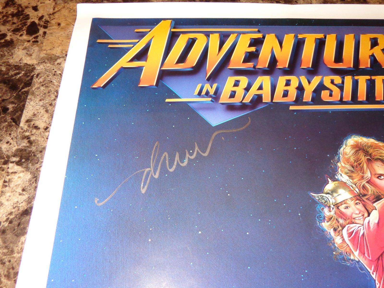 Drew Struzan Rare Signed Adventures In Babysitting Original 1-Sheet Movie Poster